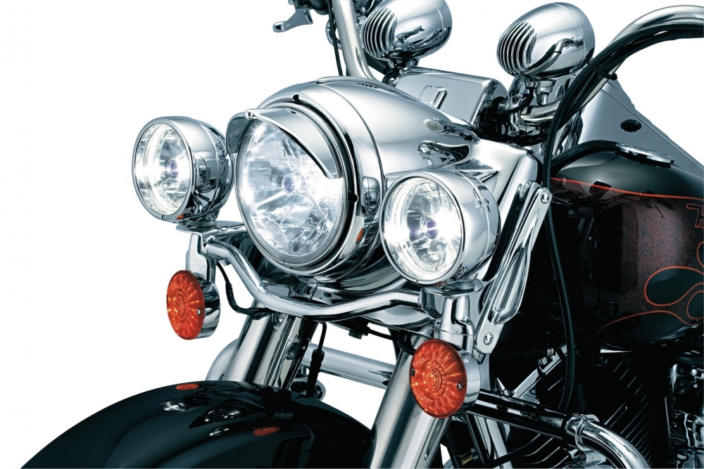 Kuryakyn Headlight Visor For 7 Inch Headlight In Chrome Finish 2182 ARH Custom UK