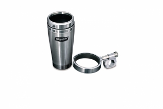 Kuryakyn Stainless Mug & Drink Holder For 1 Inch Handlebars In Chrome Finish (1464)