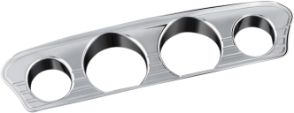 Kuryakyn Tri-Line Gauge Trim In Chrome Finish For Harley Davidson 2014-2023 Touring (7284)