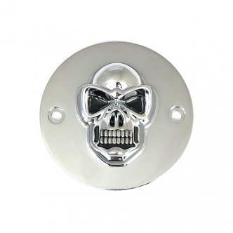 DOSS Horizontal Skull Point Cover in Chrome Finish For 1970-1999 B.T. (Excluding TC) Models (ARM365005)