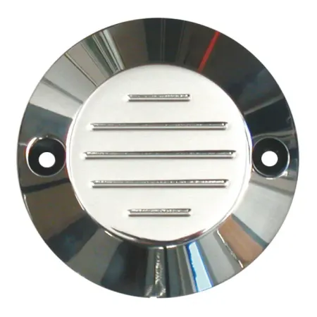 DOSS Grooved Point Cover in Polished Finish For 1970-1999 B.T. (Excluding TC), 2004-2020 XL Sportster (Excluding 2008-2012 XR1200) Models (0190)