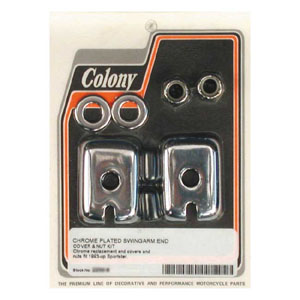 Colony Swingarm End Cap Kit In Chrome For 1997-2004 XL Models (ARM193989)