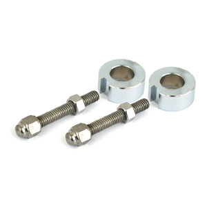 Doss Axle Adjuster Bolts In Hex Chrome For 1987-1999 Softail Models (ARM552609)