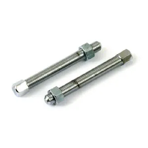 Doss OEM Style Axle Adjuster Bolts In Hex Chrome For 1937-1972 FL, FX Models (ARM080315)