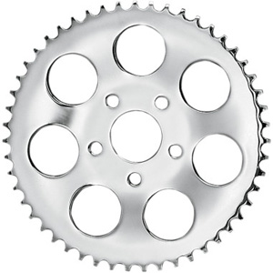 Drag Specialties 48 Tooth Chrome Rear Chain Sprocket For HD Evo Big Twin and 92-99 Sportster Models (19366P)