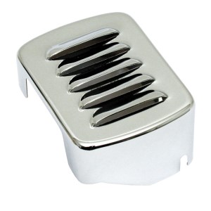 DOSS Louvered Coil Cover In Chrome Finish For All 65-84 4-Sp B.T. And 84-99 Softail Models (ARM553915)