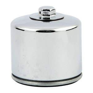 K&N Spin On Oil Filter For 80-84 XL & 82-84 FL, FX In Chrome Finish With Top Nut (Repl. 63782-80 & 63810-80A) (ARM208079)