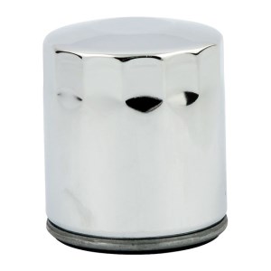 Champion Spin On Oil Filter In Chrome Finish For 02-17 V-Rod (Repl. 63793-01k) (ARM176805)