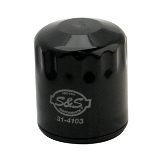 S&S Spin On Oil Filter In Black Finish For 1999 Softail, 1999-2017 Twin Cam (Repl. 63798-99 & 63731-99A) (31-4103A)