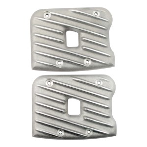 EMD Ribster Rocker Box Covers In Semi-Polished Finish For 84-99 Evo B.T. (ARM028469)