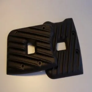 EMD Ribster Rocker Box Covers In Black Finish For 84-99 Evo B.T. (0940-1533)