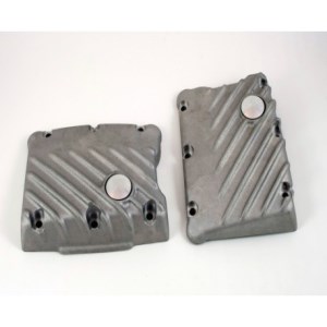 EMD Ribster Rocker Box Covers In Raw Finish With Snatch Design For 99-17 Twin Cam (ARM728469)