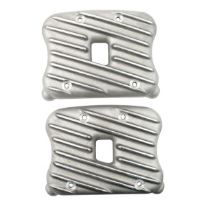 EMD Ribster Rocker Box Covers In Semi-Polished Finish For 04-17 XL (ARM518469)