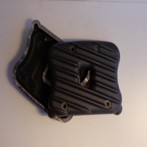 EMD Ribster Rocker Box Covers In Black Finish For 04-17 XL (ARM618469)