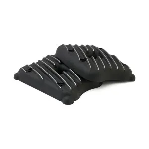 EMD Ribster Rocker Box Covers In Black Cut Finish For 04-17 XL (ARM718469)