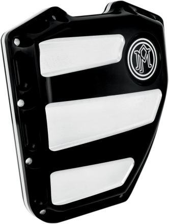 Performance Machine Scallop Design Twin Cam Cover In Contrast Cut Finish For 01-17 Softail, Dyna (0177-2020-BM)