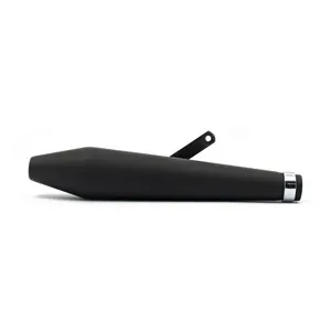 Doss Megaton Pointed 38mm Hole End Cap, 19.5 Inch Long Black Universal Muffler (ARM996005)