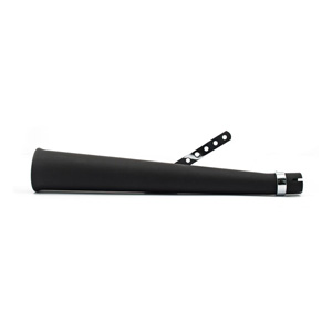 Doss Sei Megaphone Upswept, Right Side, 24 Inch Long Black Universal Muffler (ARM707005)