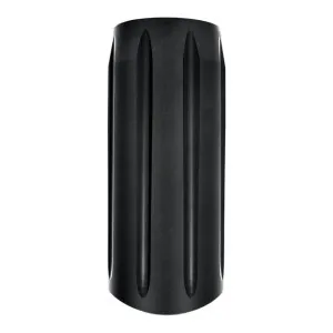 Performance Machine Slash Design Fork Slider Covers In Black OPS Finish For 84-13 FLT/Touring (0208-2047-SMB)