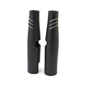 EMD Bombshell 49 Upper Fork Tube Covers In Black Cut Finish (ARM398469)