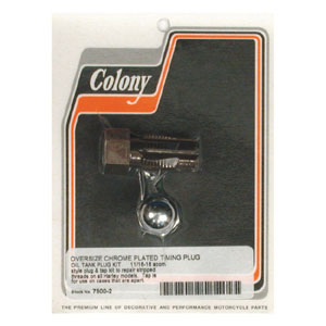 Colony Acorn Timing Plug And Tap Kit In Chrome For 1938-1999 B.T. (excl. TC); 1952-2003 XL And 1938-1973 45 Inch SV (ARM519215)