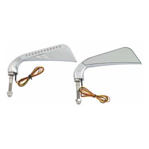 DOSS California Turn Signal Mirrors In Chrome Finish (Pair) (ARM306089)