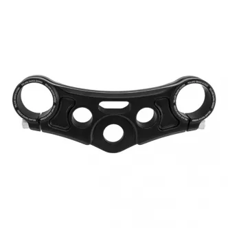 Roland Sands Top Triple Clamp In Gloss Black Finish With Riser Holes For 06-17 FXD, FXDB & FXDC (0208-2108-B)