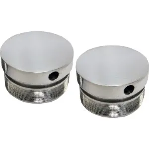 LA Choppers Flush-Mount Fork Caps In Polished Finish For 06-15 FXD, FXDWG (49mm) (0404-0290)