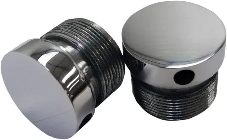 LA Choppers Flush-Mount Fork Caps In Polished Finish For 87-94 FXR, 91-05 FXDL (except 00-05 FXDX, FXDXT), 87-16 XL (except 1200S) (39mm) (LA-7504-39)