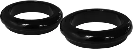 LA Choppers Fork Dust Covers In Gloss Black Powdercoat Finish For 06-15 FXD, FXDWG (49mm) (LA-7503-49B)