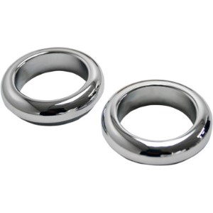LA Choppers Fork Dust Covers In Chrome Finish For 87-94 FXR, 91-05 FXDL (Except 00-05 FXDX, FXDXT), 87-15 XL (Except 1200S) (39mm) (0406-0060)