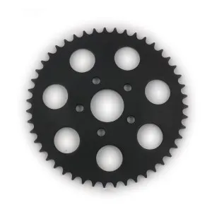 DOSS 47 Teeth Rear Sprocket in Black Finish For 1973-1985 4 Speed Big Twin, 1979-1981 XL Sportster Models (10-763BK)