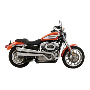 SuperTrapp Megaphone 2:2 Race System in Satin Stainless Finish For Harley Davidson 2014-2020 Sportster Models (815-71204)