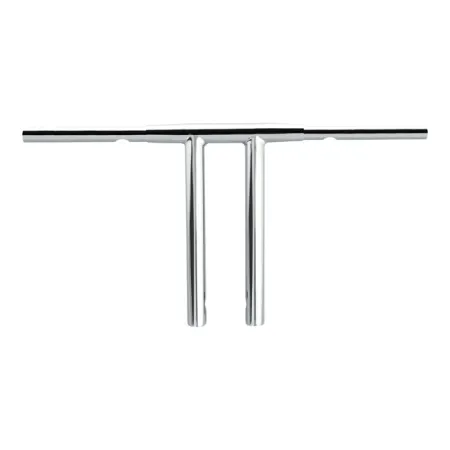 Wild 1 12 Inch Chubby Flatline Handlebars In Chrome Finish For 1982-2020 Harley Davidson Models (excl. 88-11 Springers) (WO567)