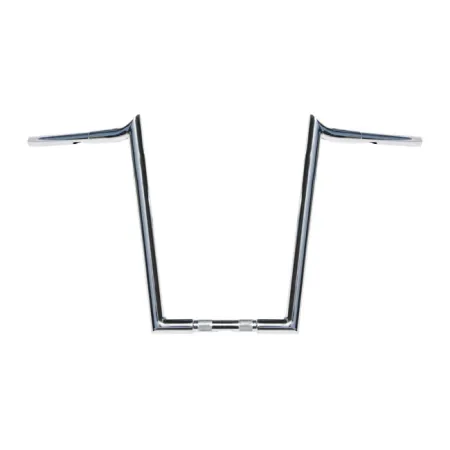 Wild 1 16 Inch Rise Chubby Reaper Handlebars in Chrome For 1982-2020 Harley Davidson Models (Excluding 88-11 Springers) (WO586)