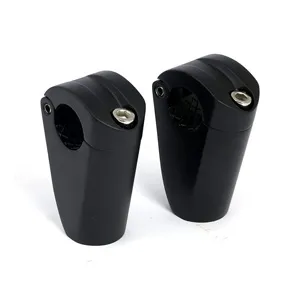 Highway Hawk Spartican Risers In Black For 1 1/4 Inch Handlebars (56-0671B)