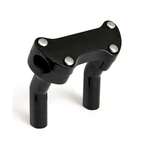 Doss OEM Style Pullback Risers With Top Clamp In Black (ARM444409)