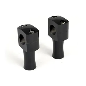 Doss 3 Inch Domed Risers In Black For Harley Davidson 73-02 Big Twin, Twin Cam/B & XL (Excl. FLT) (ARM863409)