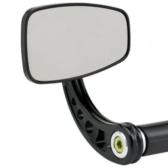 Joker Machine Cafe Style Bar End Mirror Stem C Black (09-314-CB)