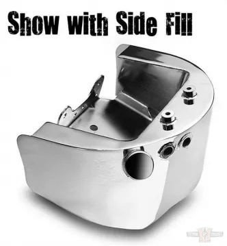 Santee Oil Tank For Twin Cam Softail 89-99, Chrome 