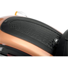 Drag Specialties Fender Skin With Embossed Gator Leather Center For 2006-2017 FXD/FXDWG (1405-0136)