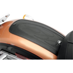 Drag Specialties Fender Skin With Flame Stitch Automotive-Grade Vinyl Center For 2006-2017 FXD/FXDWG (1405-0137)