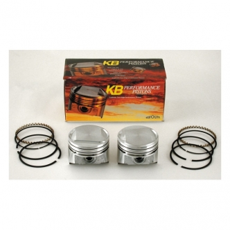 KB Performance 1340cc Evo BT Standard Diameter Pop-Up Piston Kit For 1984-1999 1340 Evo Big Twin Models (ARM176449)