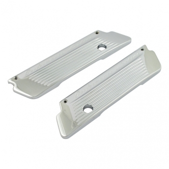 Performance Machine Fluted Saddlebag Latch Covers In Chrome For 2014-2016 Touring Models (0200-2007-CH)