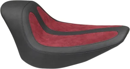 Mustang Fred Kodlin Signature Series Black And Maroon Solo Seat For Harley Davidson 13-17 Breakout Models (76278)