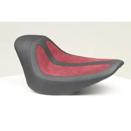 Mustang Fred Kodlin Signature Series Black And Maroon Solo Seat For Harley Davidson 13-17 Breakout Models (76278)