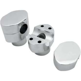 LA Choppers Chrome Risers For Harley Davidson Springers (0602-0549)