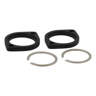 DOSS Exhaust Flange And Retainer Kit In Black For 84-21 Big Twin, 86-21 XL, 08-12 XR1200 (ARM100299)