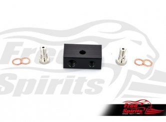 Free Spirits ABS Front Brake Tee Splitter for Harley Davidson 2012-Up Dyna, 2014-Up Sportster & 2015-Up Street with ABS (203700)