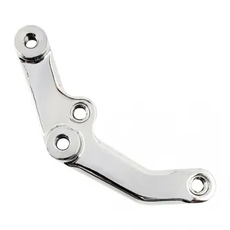 Performance Machine Left Side Bracket For Vintage 4 Piston Caliper In Chrome for 2000-2017 Harley Davidson Models (0023-1522NE-CH)